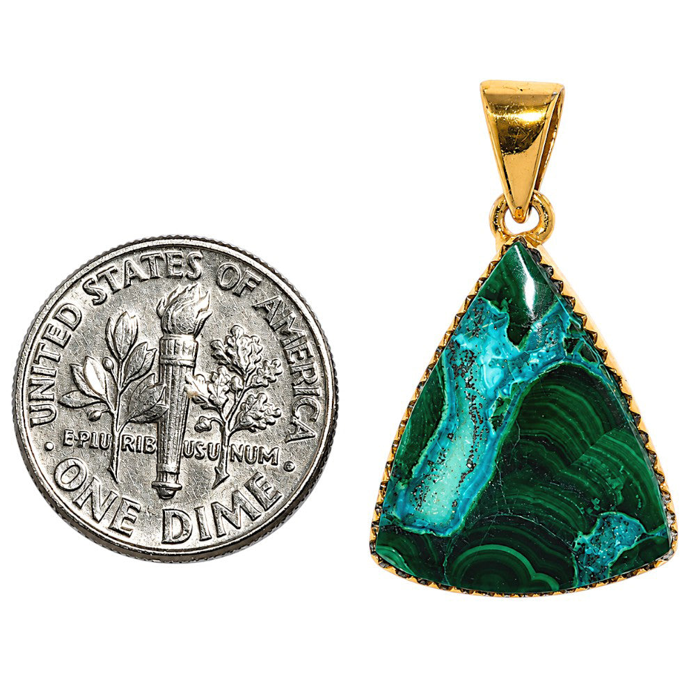 Azurite In Malachite Pendant PM-1325 TP01162