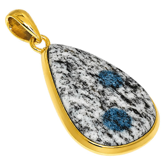 K2 Blue - Azurite In Quartz Pendant P-1002 TP01168