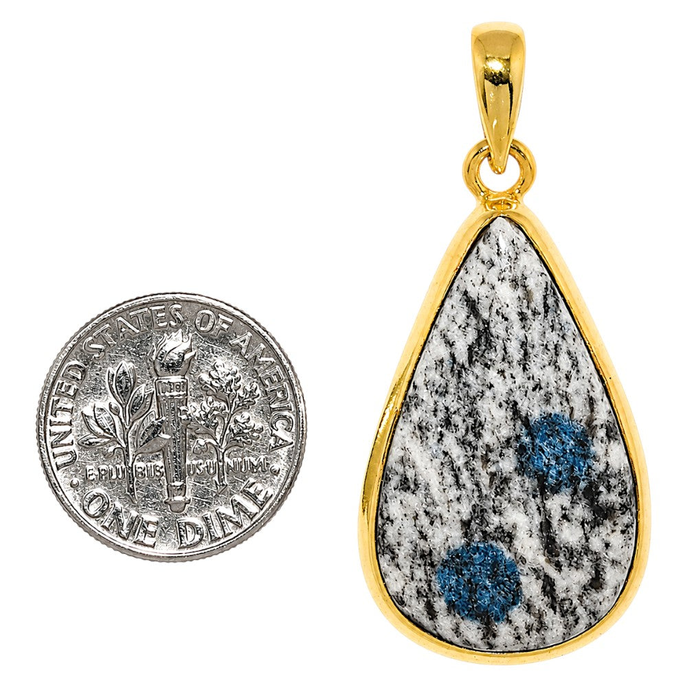 K2 Blue - Azurite In Quartz Pendant P-1002 TP01168