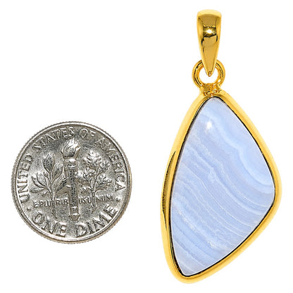 Blue Lace Agate Pendant P-1002 TP01169