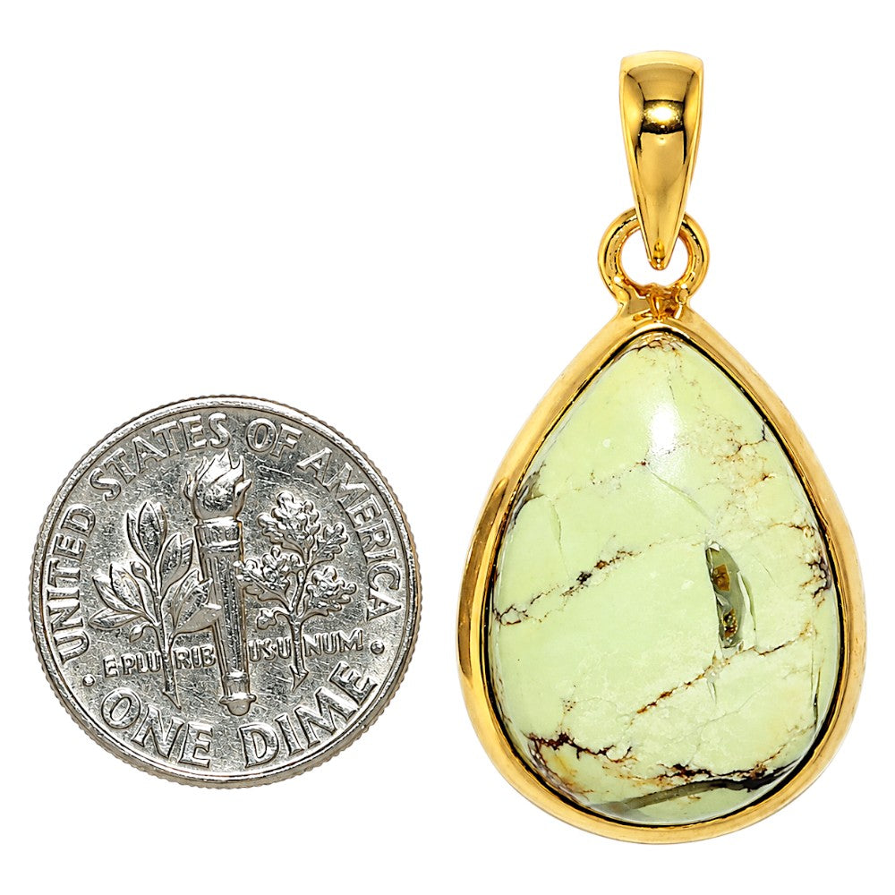 Lemon Chrysoprase Pendant P-1002 TP01171