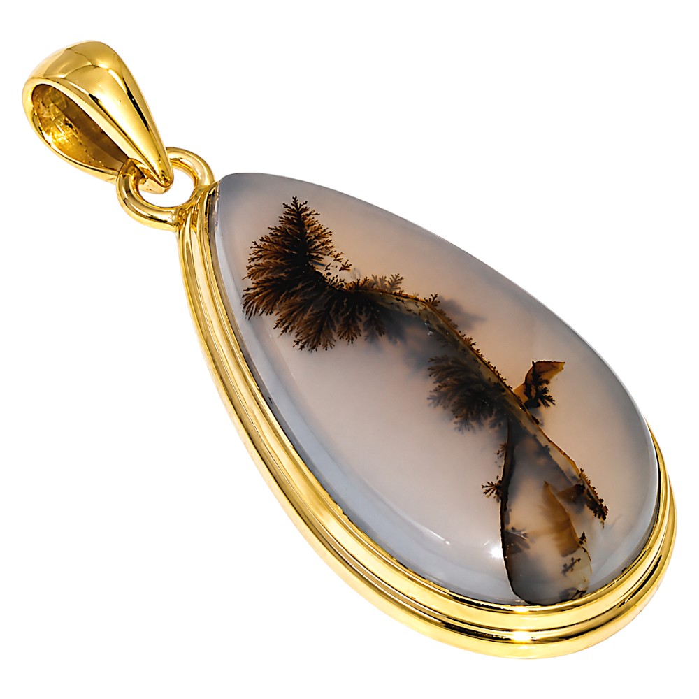 Scenic Dendritic Agate Pendant P-1124 TP01176