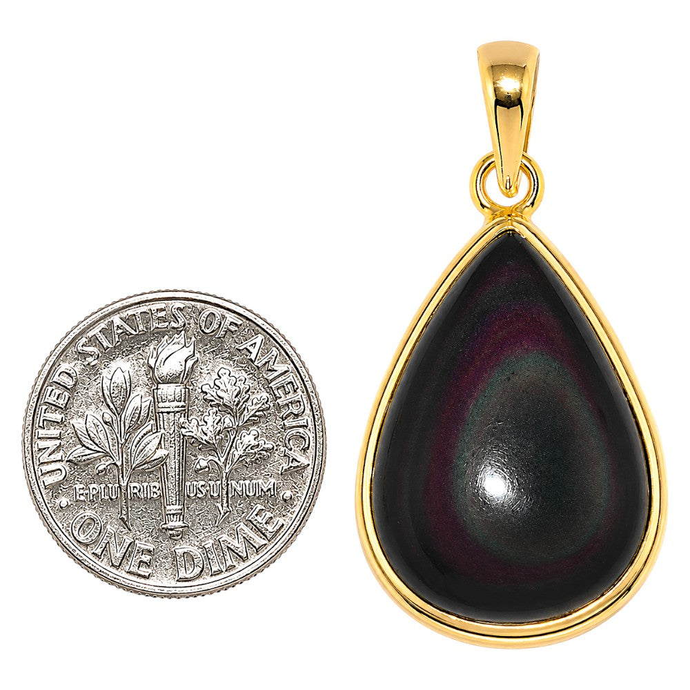 Obsidian Eye Pendant P-1124 TP01179