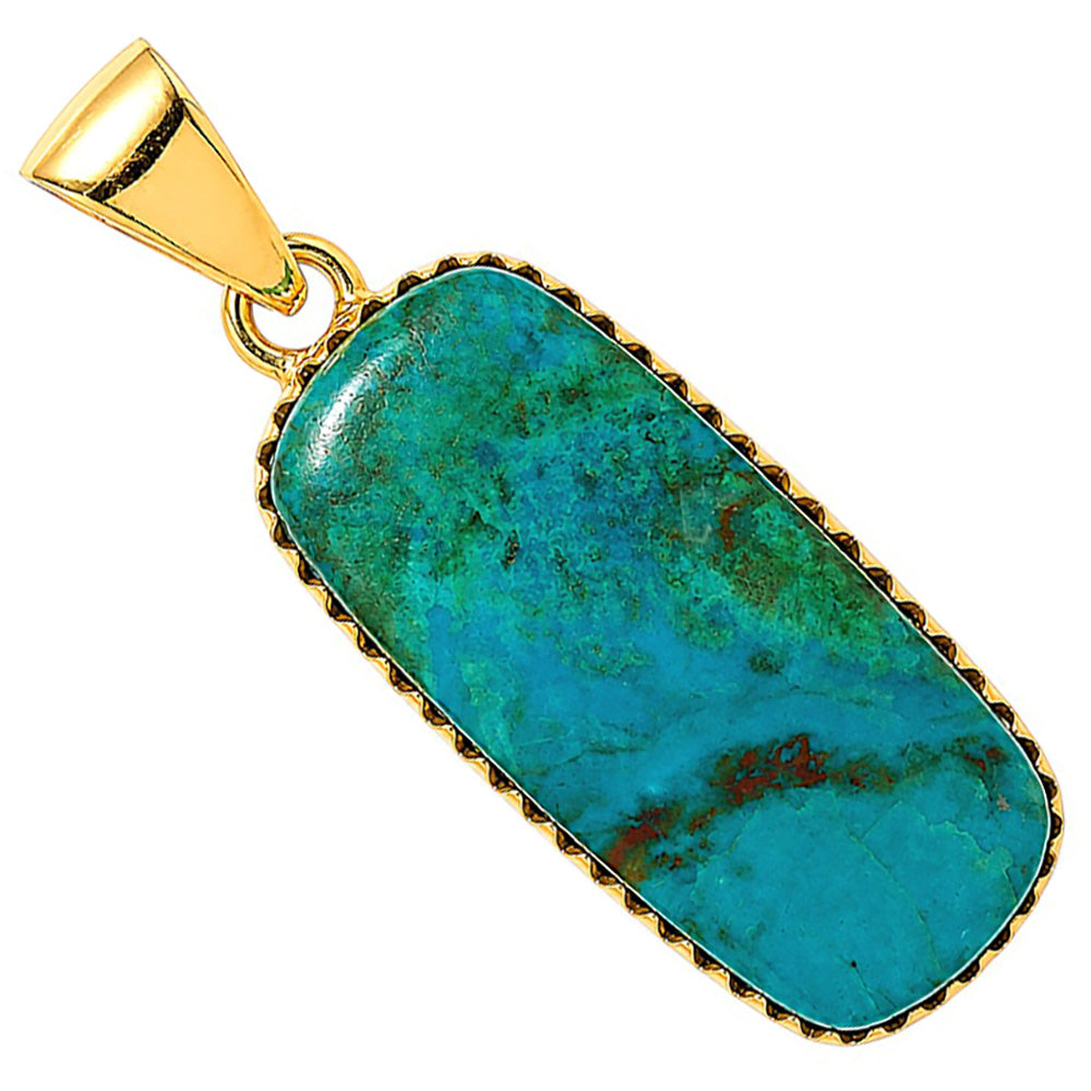 Azurite Chrysocolla Pendant P-1060 TP01182