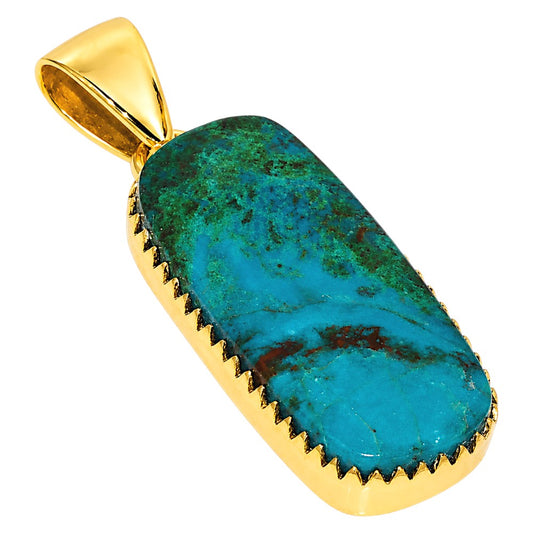 Azurite Chrysocolla Pendant P-1060 TP01182