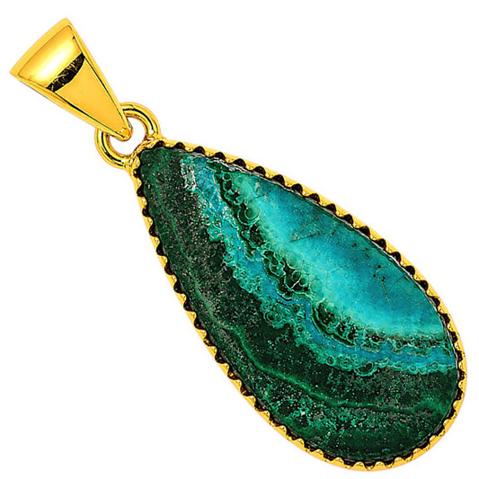 Azurite In Malachite Pendant P-1060 TP01183