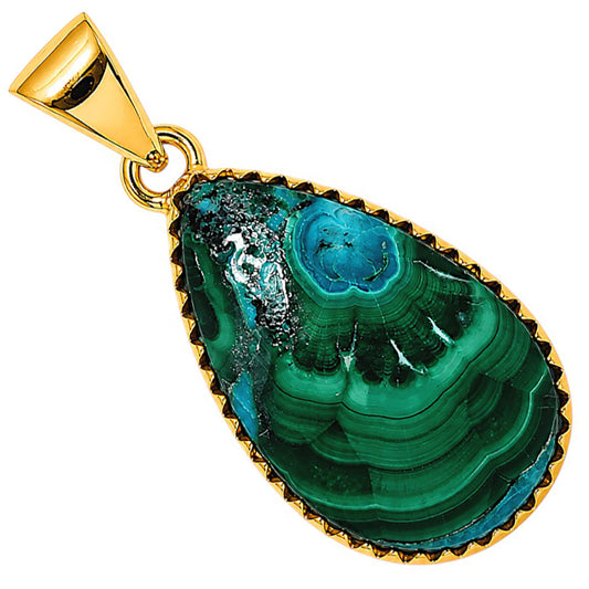 Azurite In Malachite Pendant P-1060 TP01184