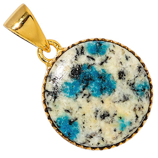 K2 Blue - Azurite In Quartz Pendant P-1060 TP01194