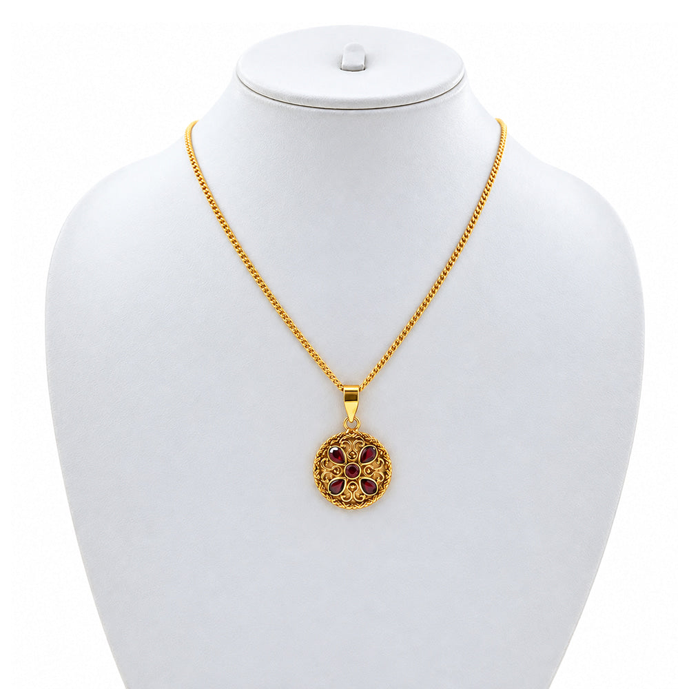Hessonite Garnet Pendant PM-1750 TP01196