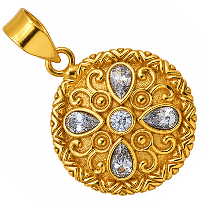White Zircon Pendant PM-1750 TP01197