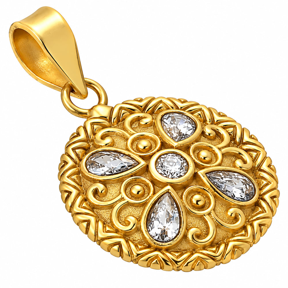 White Zircon Pendant PM-1750 TP01197