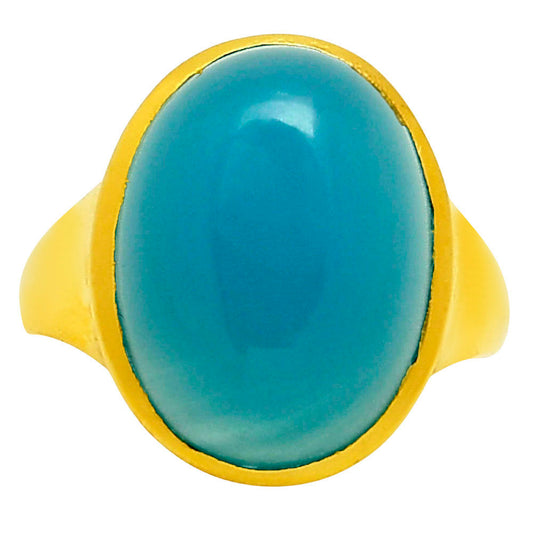 Blue Quartz Ring size-10 RM-1004 TR01088