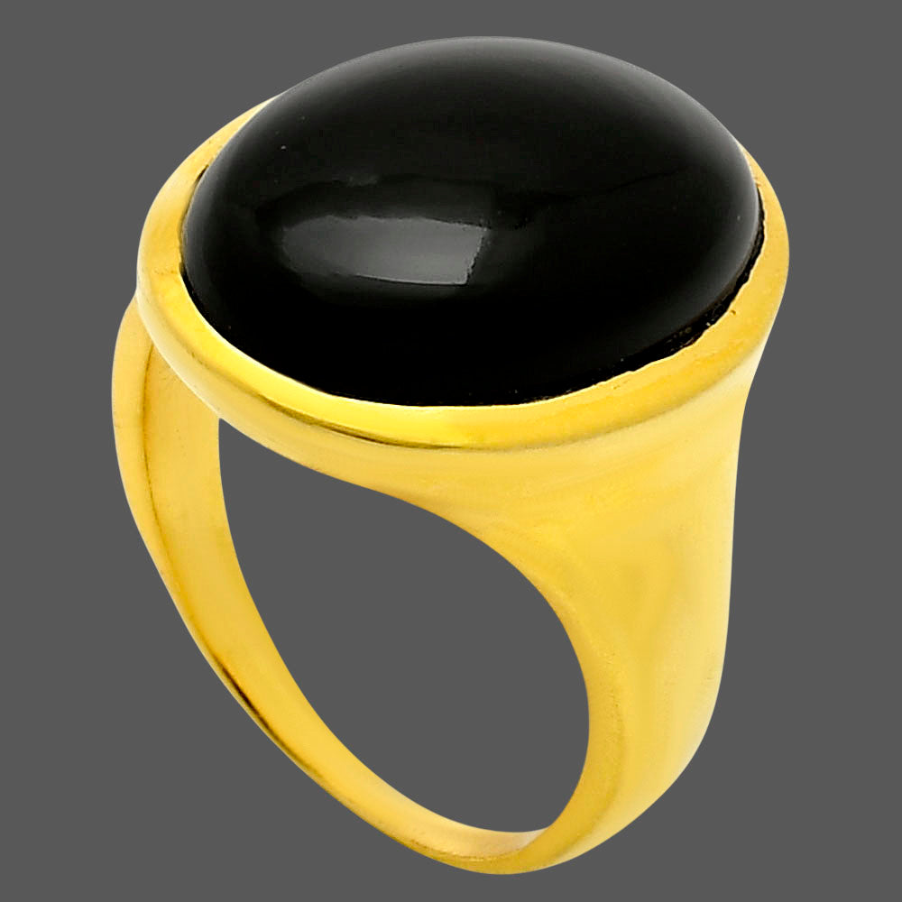 Black Onyx Ring size-9 RM-1004 TR01094