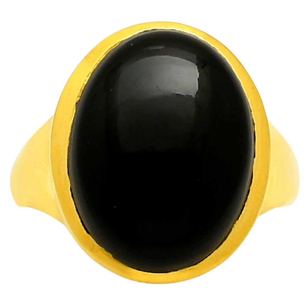 Black Onyx Ring size-10 RM-1004 TR01096