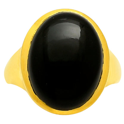 Black Onyx Ring size-10 RM-1004 TR01096