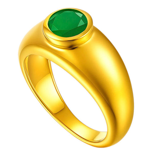 Green Onyx Ring size-7 RM-1758 TR01138
