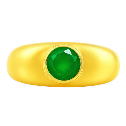 Green Onyx Ring size-7 RM-1758 TR01138