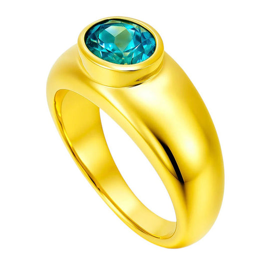 London Blue Topaz Ring size-6 RM-1758 TR01141