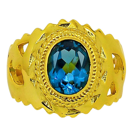 London Blue Topaz Ring size-10 RM-1299 TR01206