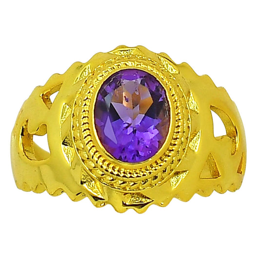 Amethyst Ring size-8 RM-1299 TR01212