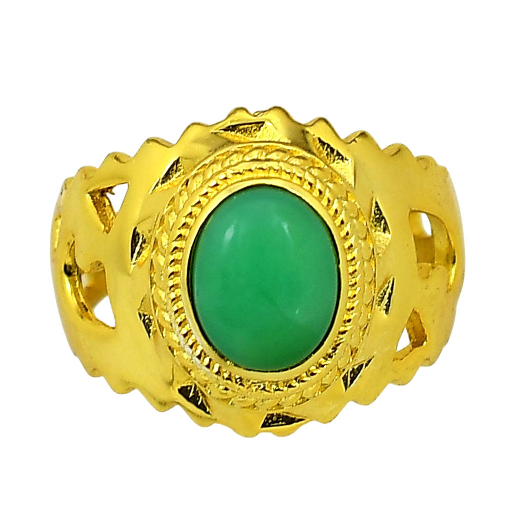 Chrysoprase Ring size-7 RM-1299 TR01234