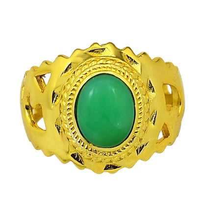Chrysoprase Ring size-7 RM-1299 TR01234