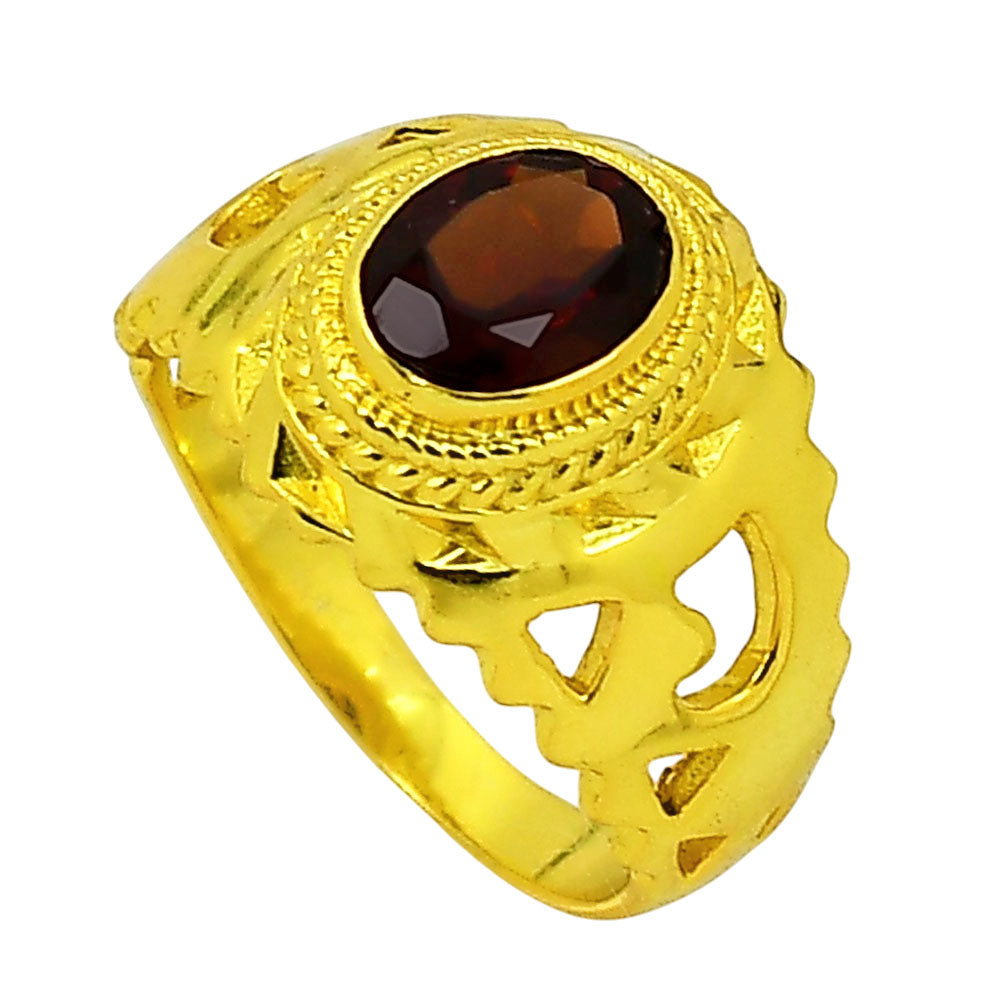 Hessonite Garnet Ring size-7 RM-1299 TR01241