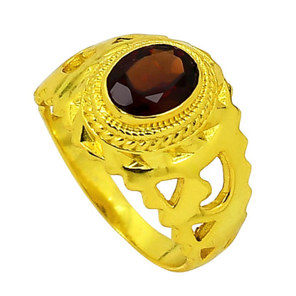 Hessonite Garnet Ring size-7 RM-1299 TR01241