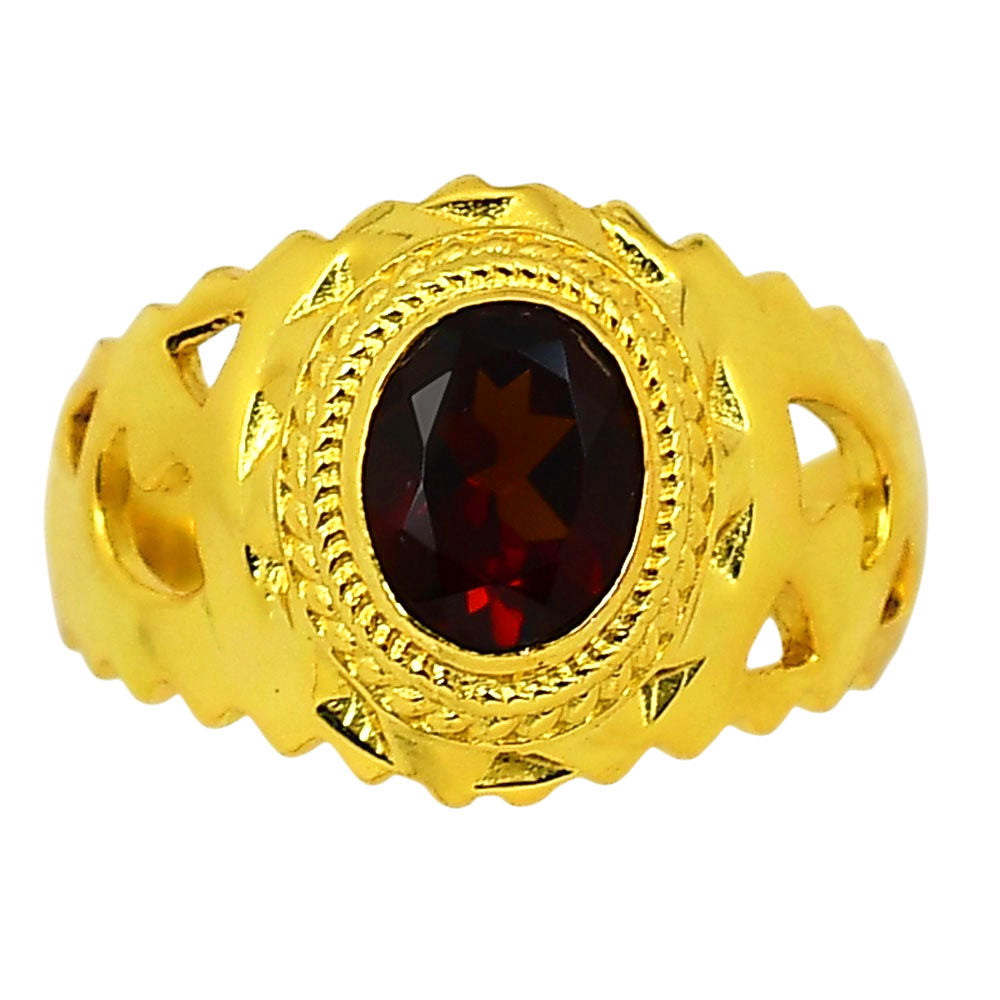 Hessonite Garnet Ring size-7 RM-1299 TR01241