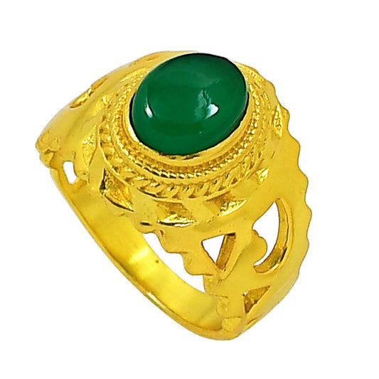 Green Aventurine Ring size-10 RM-1299 TR01242