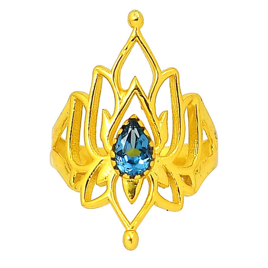 London Blue Topaz Ring size-10 RM-1529 TR01285