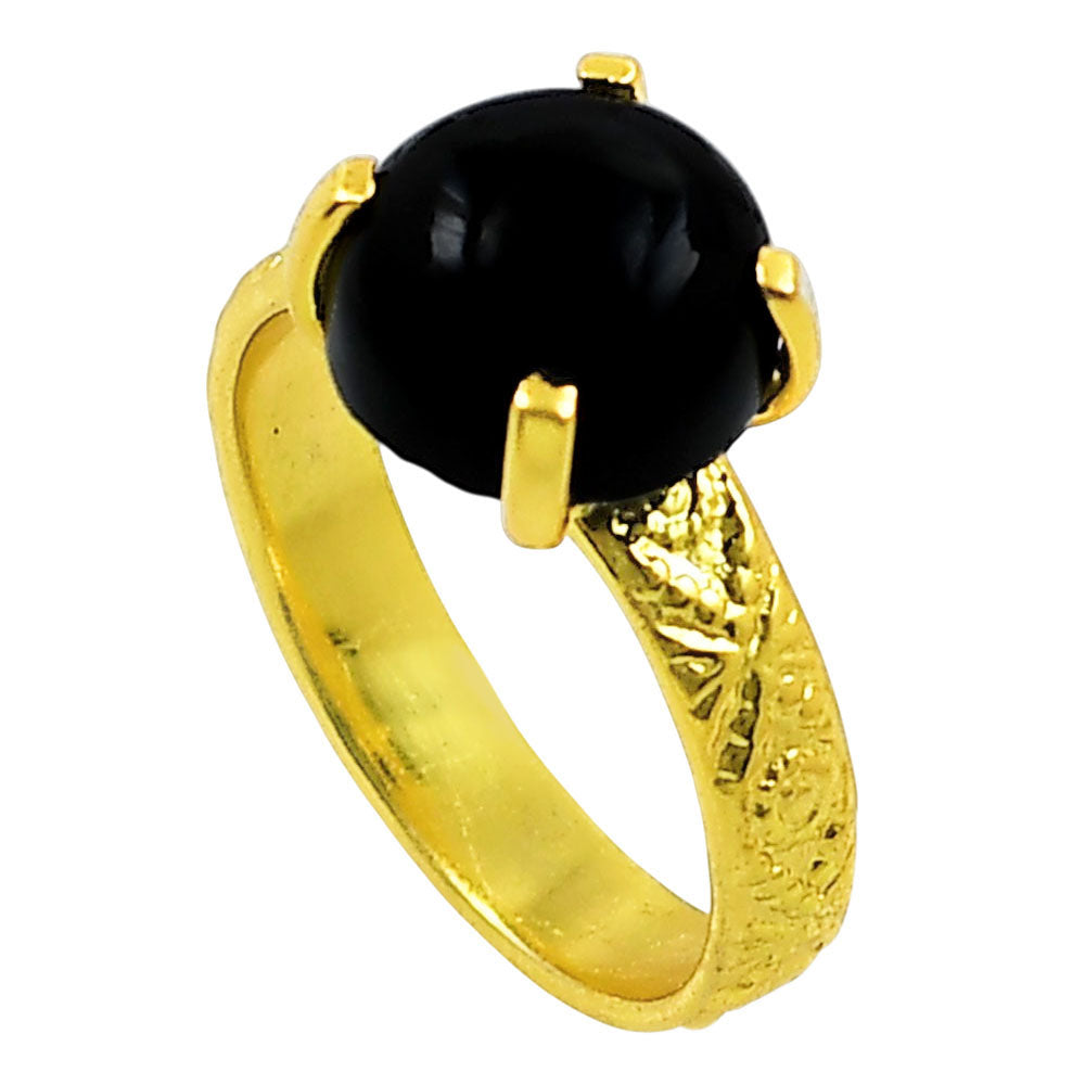 Black Onyx Ring size-7 RM-1019 TR01286