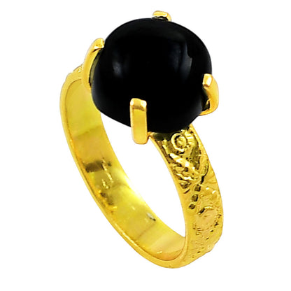 Black Onyx Ring size-8 RM-1019 TR01292