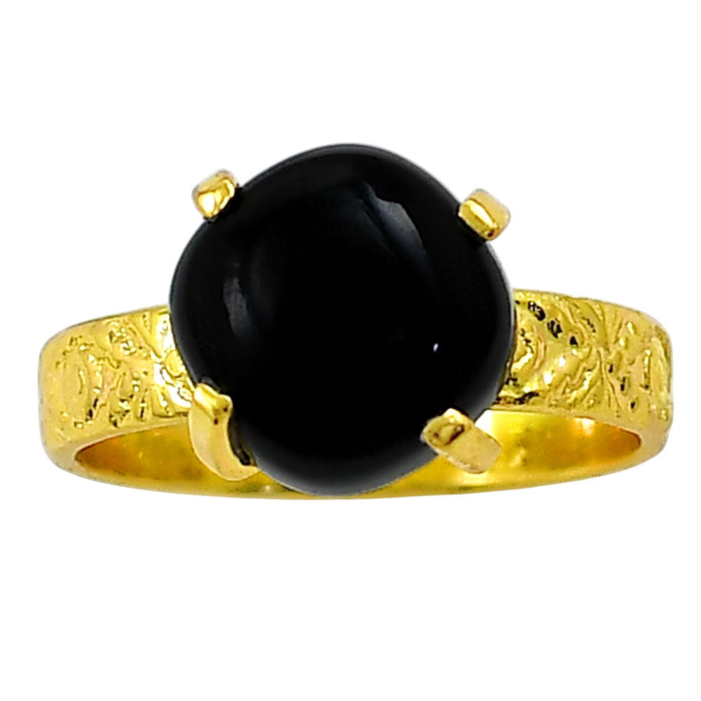 Black Onyx Ring size-10 RM-1019 TR01293