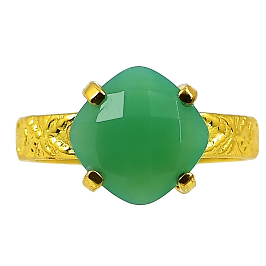 Chrysoprase Ring size-8 RM-1019 TR01308