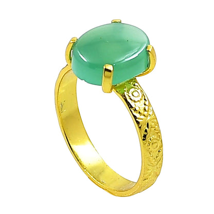 Milky Chalcedony Ring size-10 RM-1019 TR01311