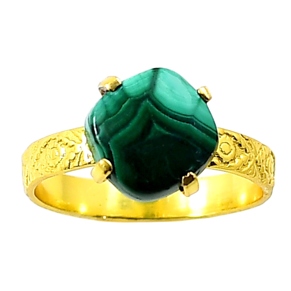 Malachite Eye Ring size-10 RM-1019 TR01319