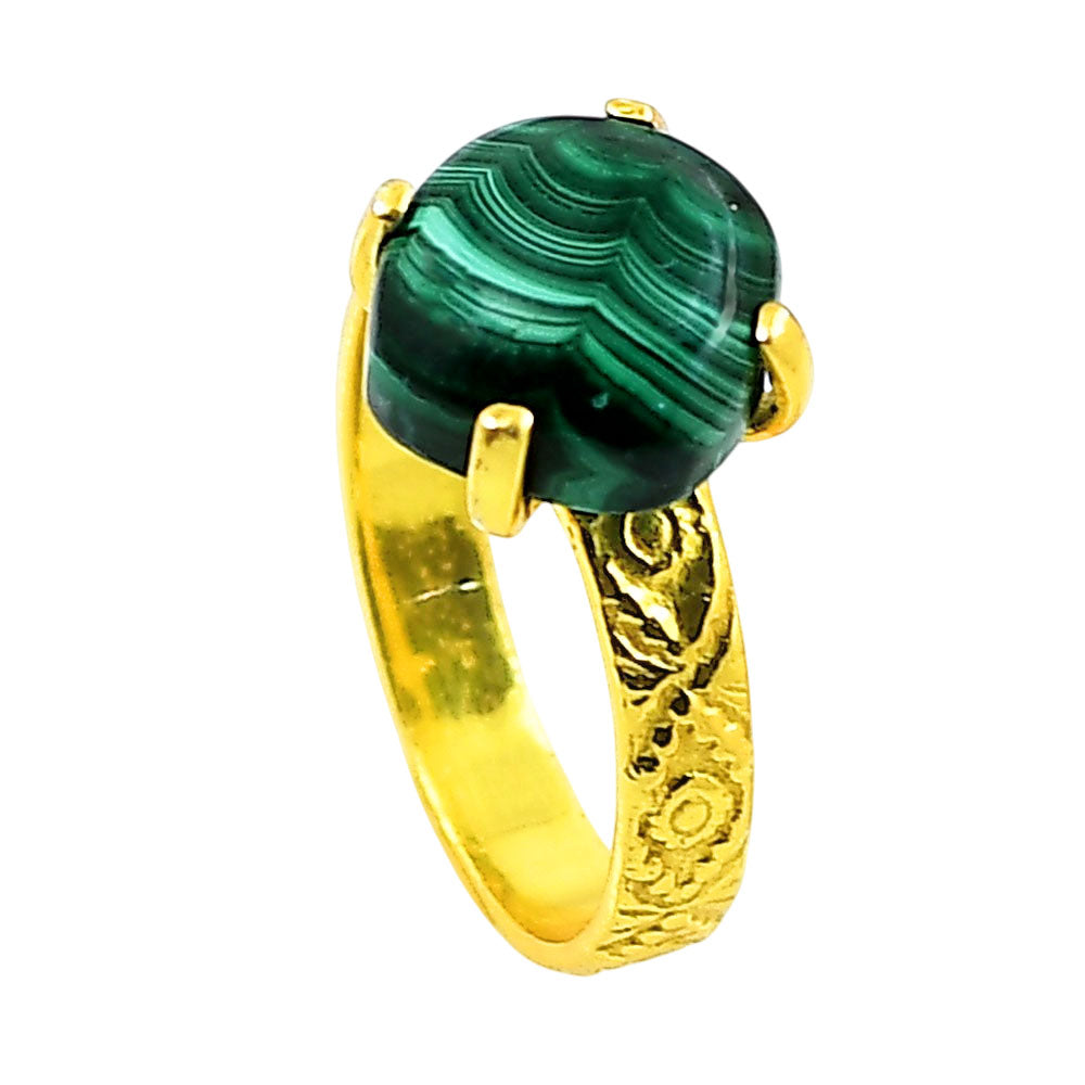 Malachite Eye Ring size-7 RM-1019 TR01320