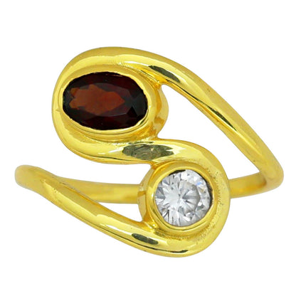 Hessonite Garnet Ring size-6 RM-1039 TR01322