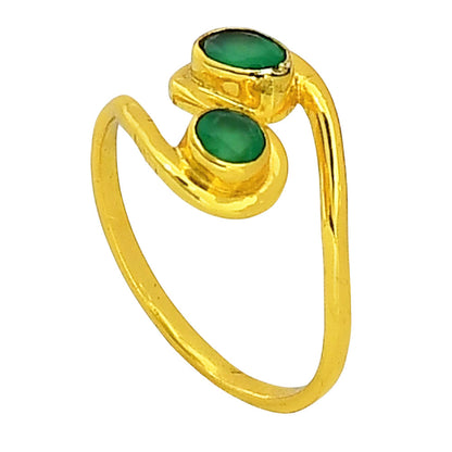 Green Onyx Ring size-9 RM-1039 TR01324