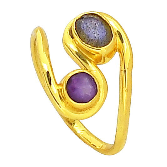 Blue Labradorite Ring size-7 RM-1039 TR01326