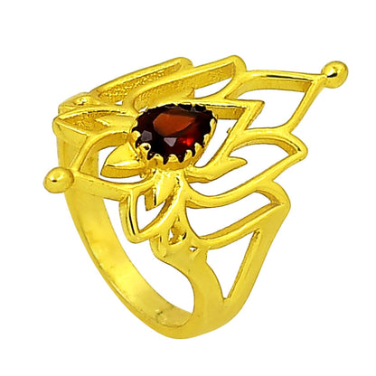 Hessonite Garnet Ring size-8 RM-1526 TR01339