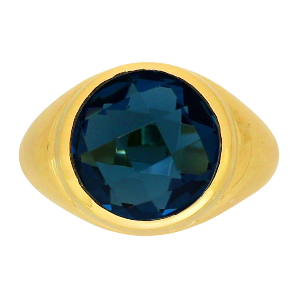 London Blue Topaz Ring size-7 RM-1115 TR01366