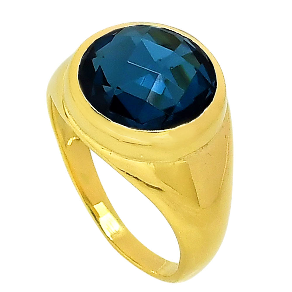 London Blue Topaz Ring size-7 RM-1115 TR01366