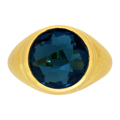 London Blue Topaz Ring size-7 RM-1115 TR01366
