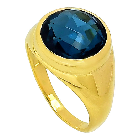 London Blue Topaz Ring size-7 RM-1115 TR01367