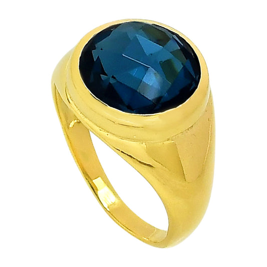 London Blue Topaz Ring size-9 RM-1115 TR01369
