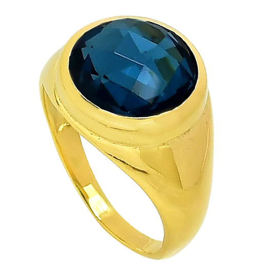 London Blue Topaz Ring size-9 RM-1115 TR01370