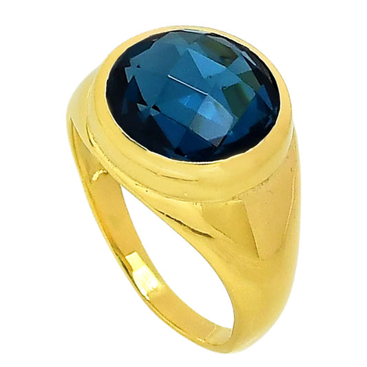 London Blue Topaz Ring size-9 RM-1115 TR01371