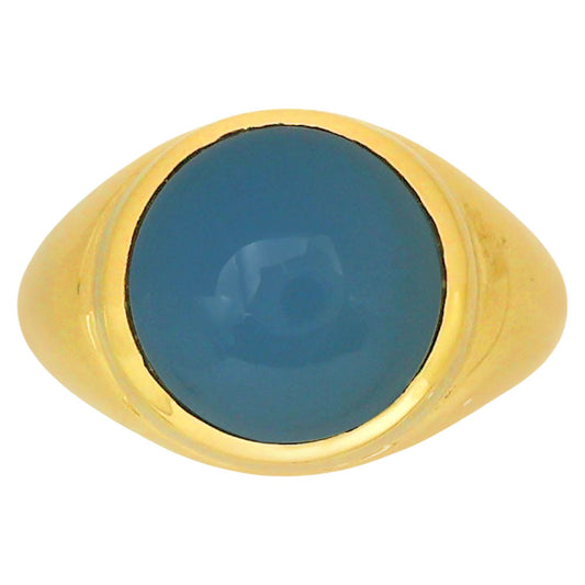 Blue Quartz Ring size-9 RM-1115 TR01374